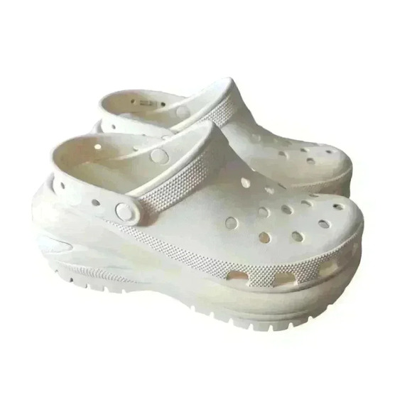Crocs Classic Unisex White Mega Crush Clog 10 W 8 M - Picture 3 of 14